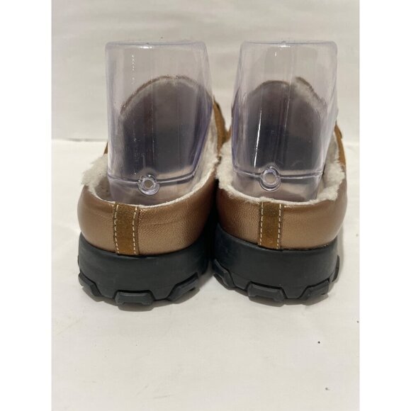Cole Haan Womens Mules Mirabel Suede Waterproof Tan Shearling Lined Clogs Size 7 - Picture 4 of 6